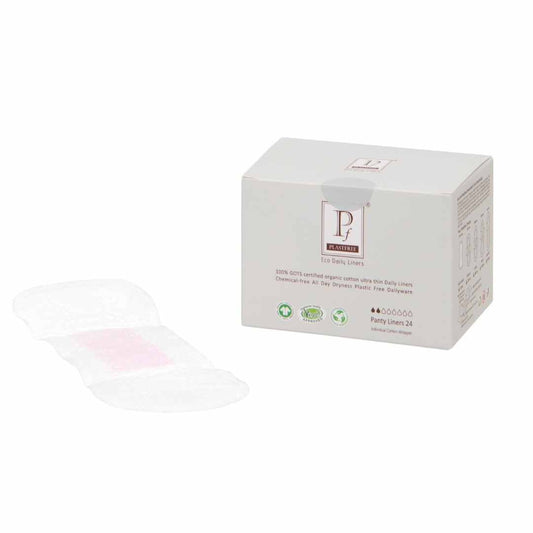 PLASTFREE 100% Organic Cotton Daily Liners (Pack of 24-576 Liners) MUTIPACK OFFER save £10