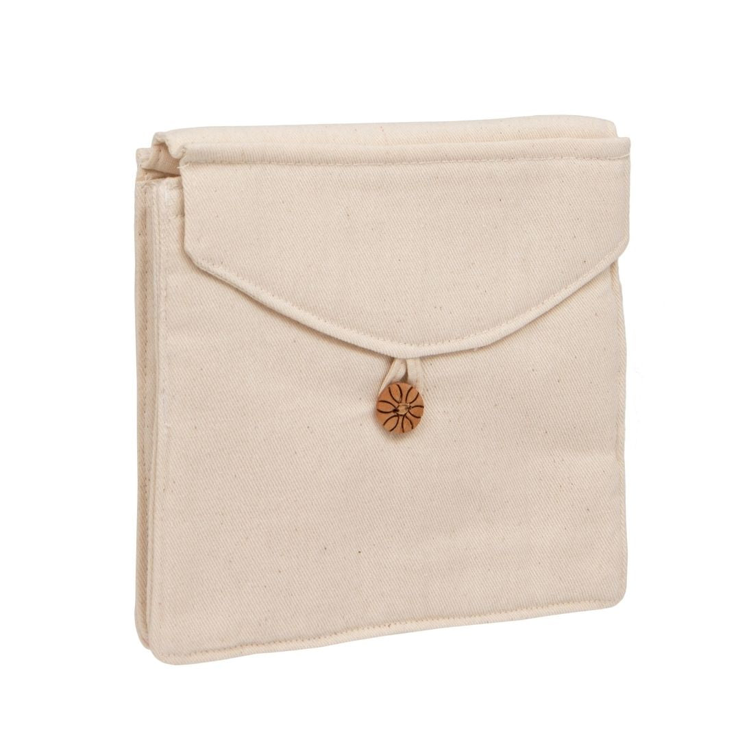 PLASTFREE Period Pouch Bag - eco Friendly, Handmade Cotton Bags for Sanitary Towels, Liners and tampons Perfect for School, Office, Travel